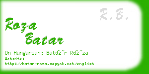 roza batar business card